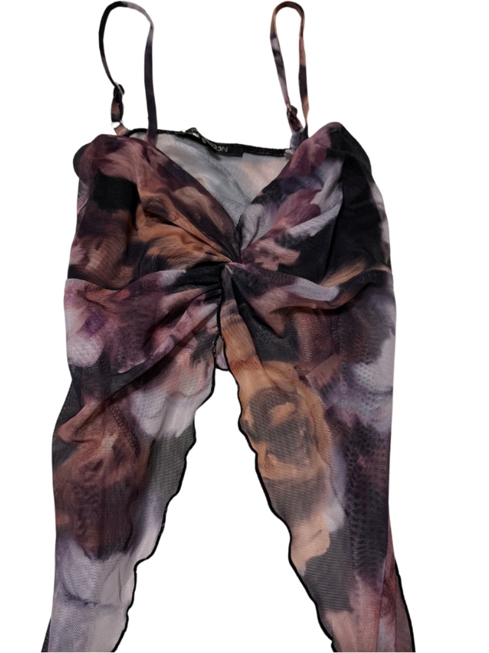 Papermoon Purple Tie-Dye Mesh Cami